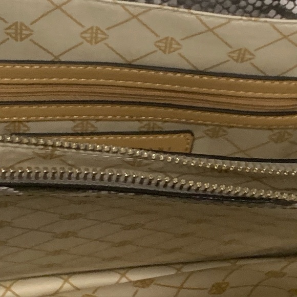 Antonio Melani Snakeskin Leather Briefcase Portfolio Laptop Case Bag Attache - Picture 4 of 12